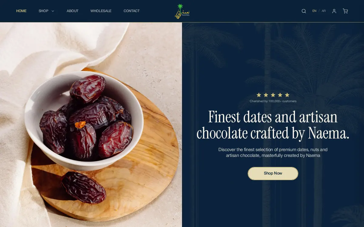 Naema website