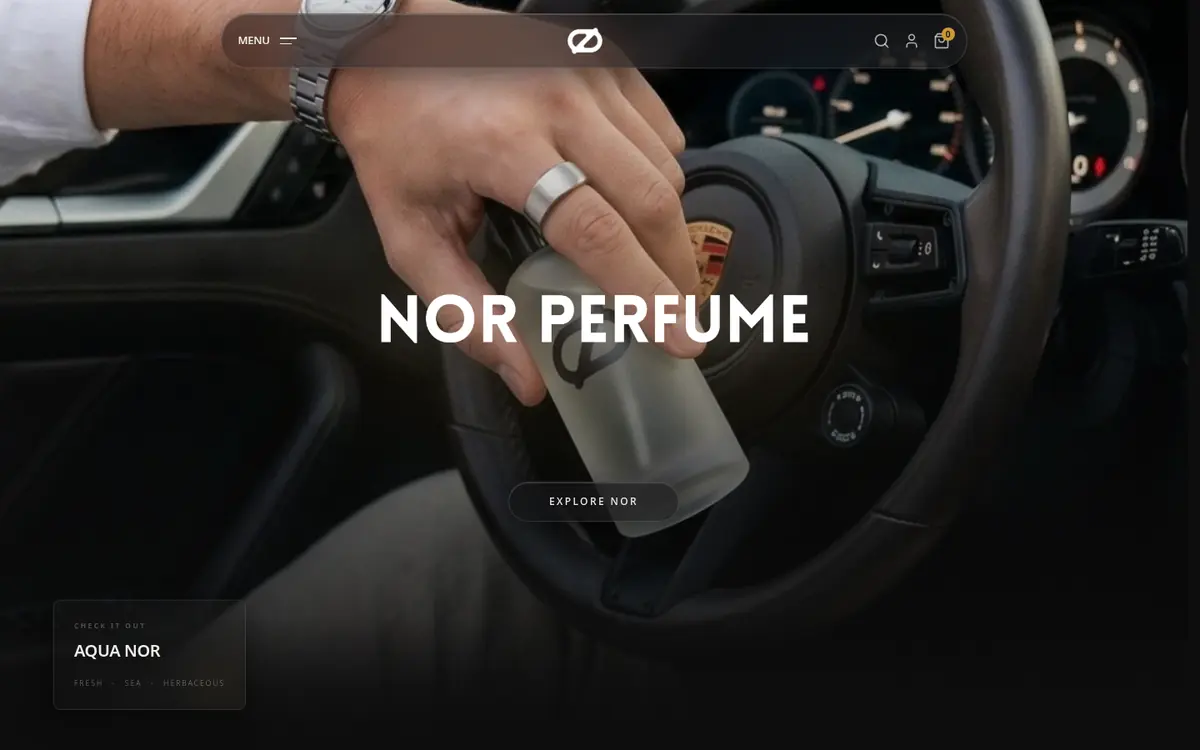 Headless Shopify storefront for a luxury fragrance brand preview